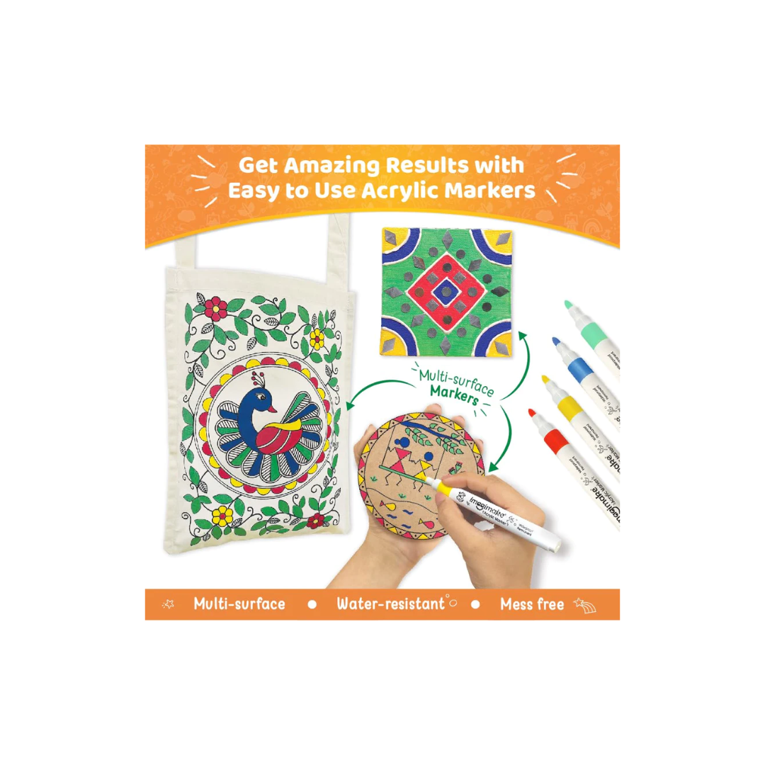 Imagimake Learn Indian Art Forms-Arts and Craft DIY Kit