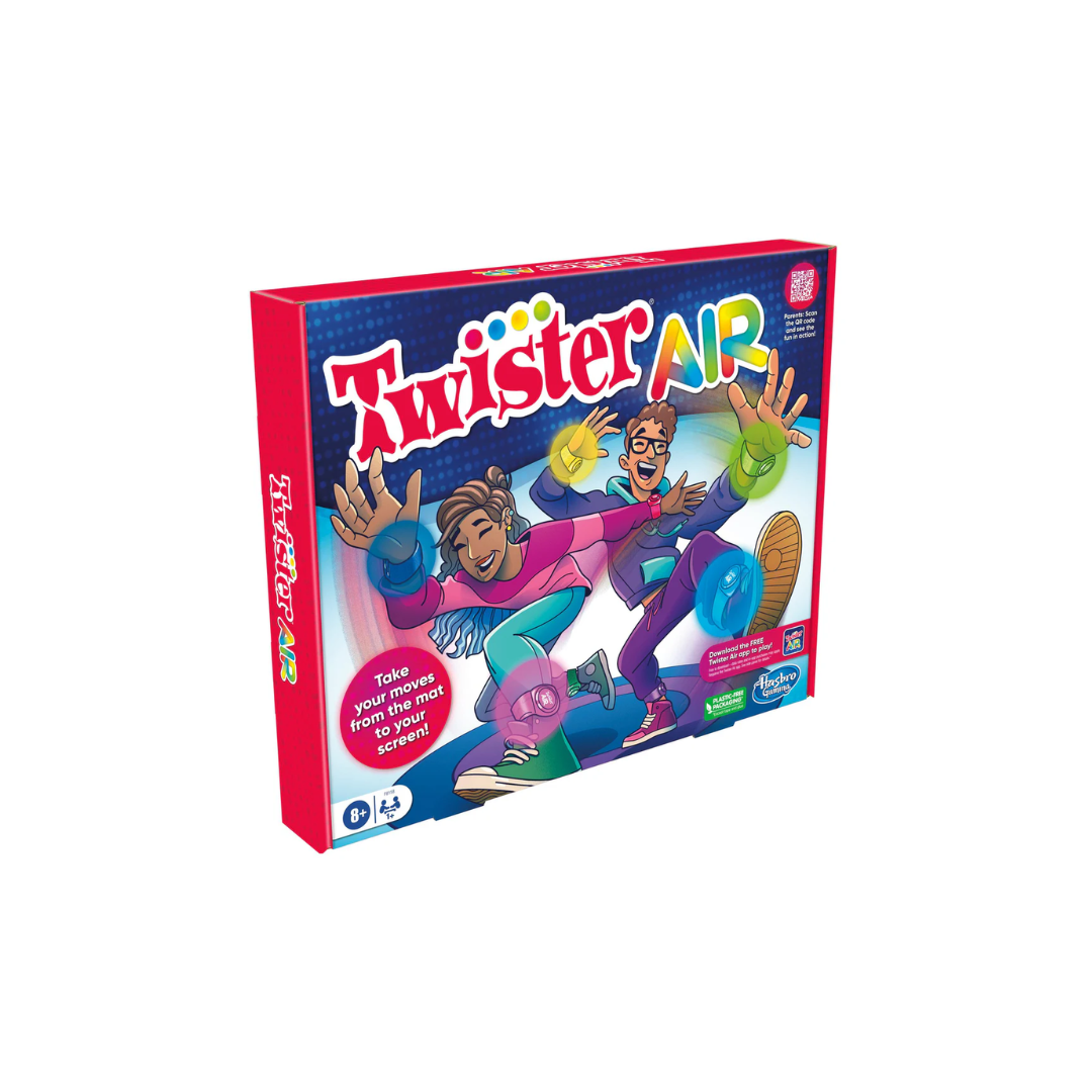 Hasbro Twister Air Game, AR Twister App Play Game, Links to Smart Devices, Active Games, Ages 8+