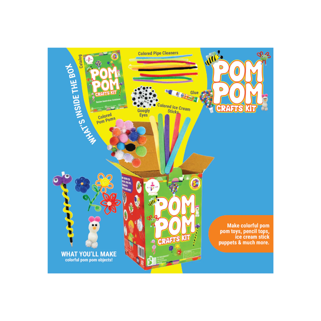 Kalakaram Buzzy Collection Mini Pom Pom Carft Kit