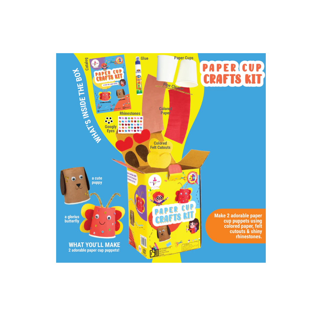 Kalakaram Buzzy Collection Mini Paper Cup Craft Kit