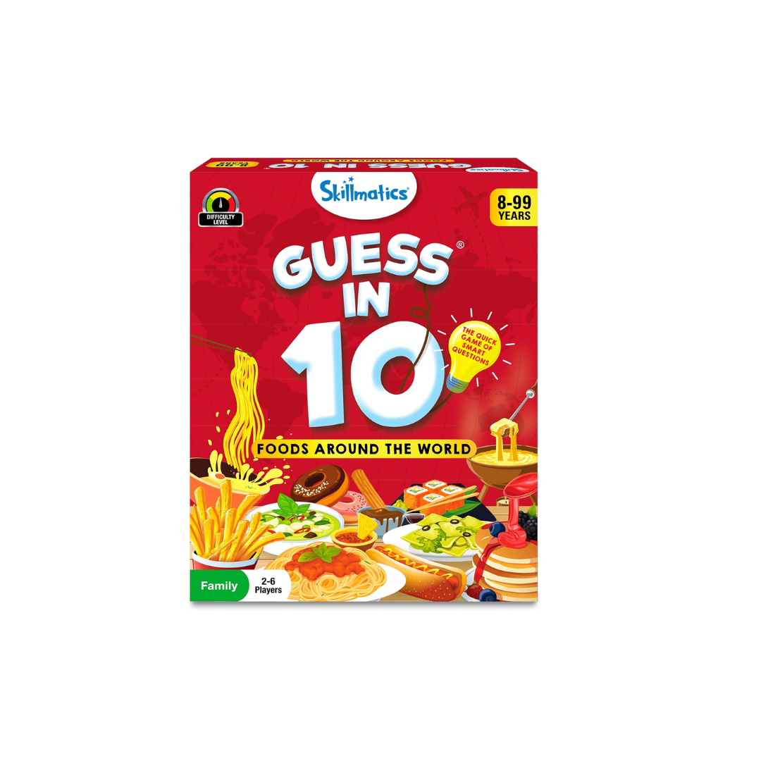 Skillmatics Card Game - Guess in 10 Foods Around The World.