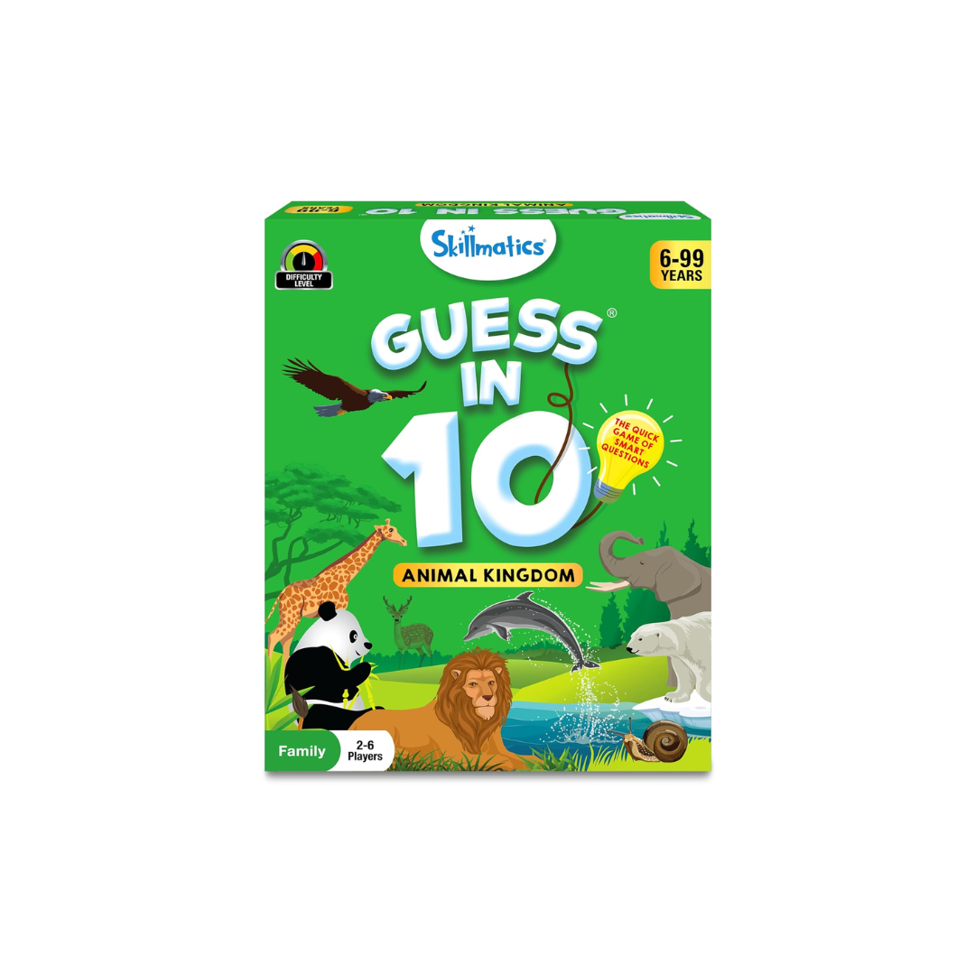 Skillmatics Card Game - Guess in 10 Animal Kingdom.
