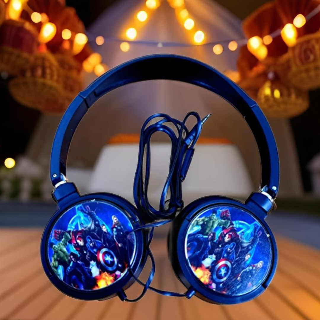 Rainbow Toys Avengers Headphones for Kids Wired (TK-39E)