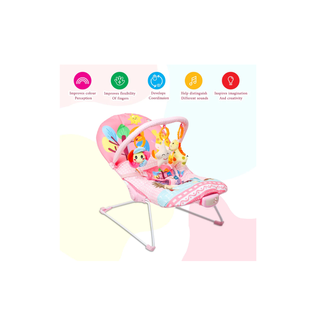 Mee Mee Vibrating & Soothing Baby Bouncer Pink