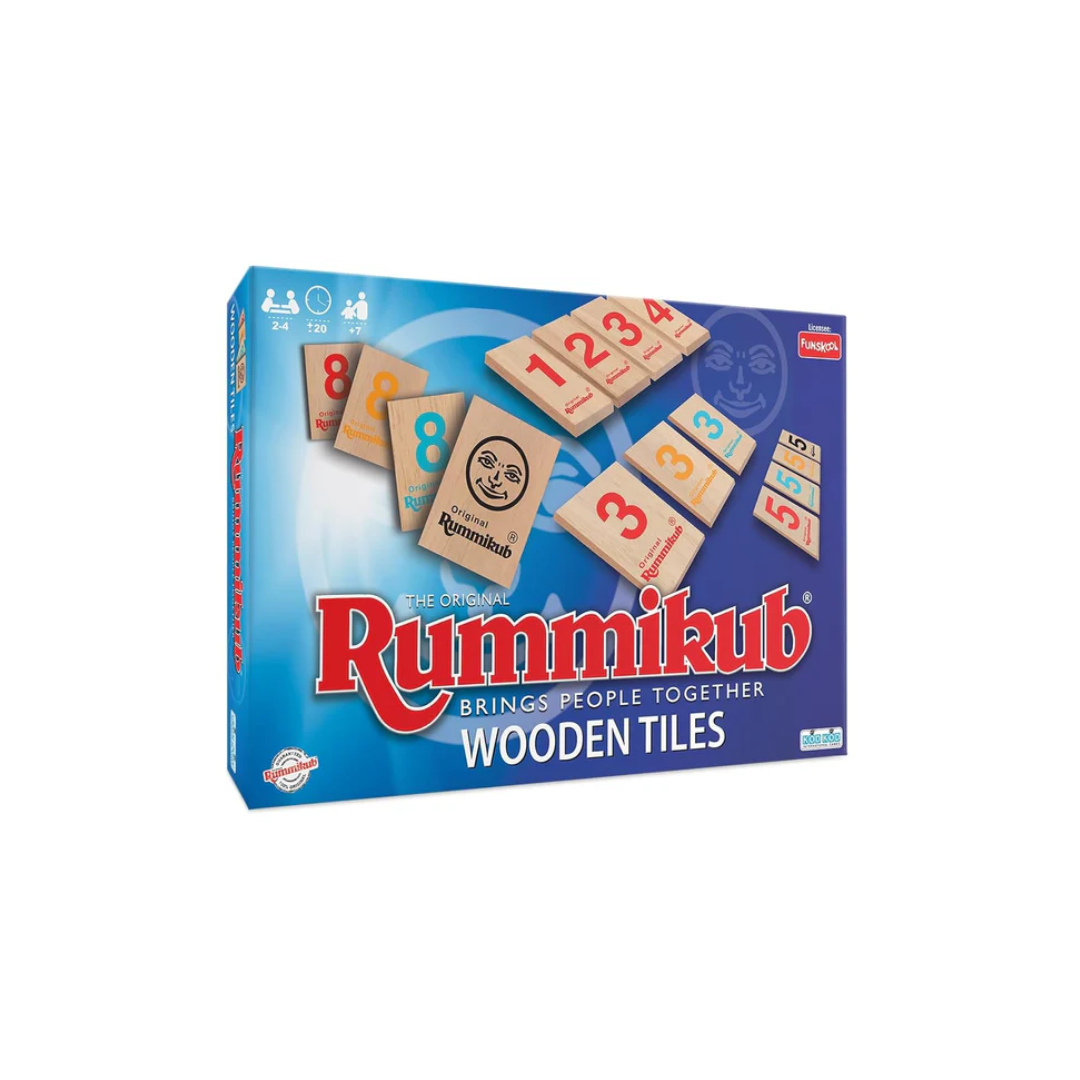 Funskool Games Rummikub Wooden Tiles, 2-4 Players Strategy Fun Family Game