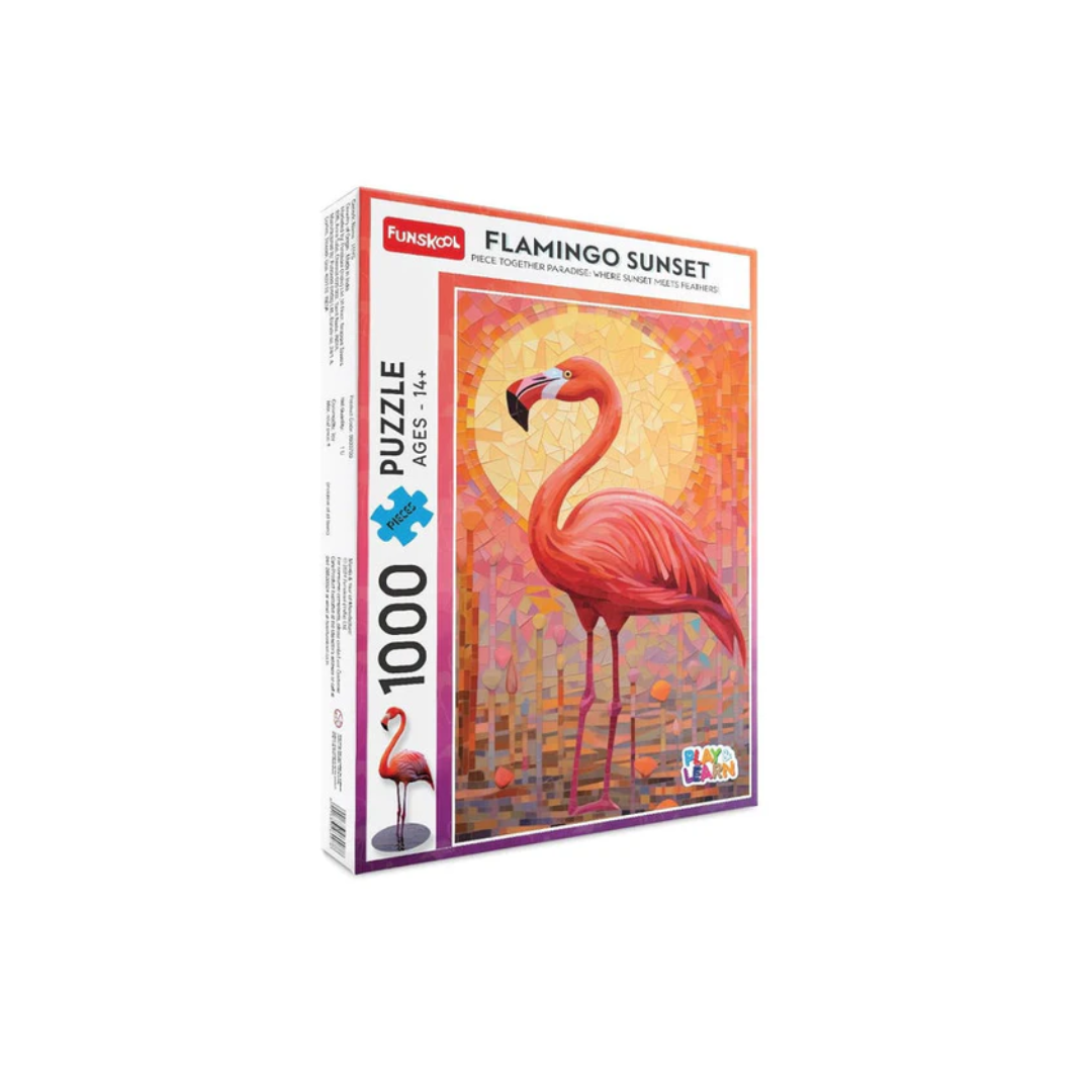 Funskool Flamingo Sunset Jigsaw Puzzle 1000 Pieces – Rainbow Toys