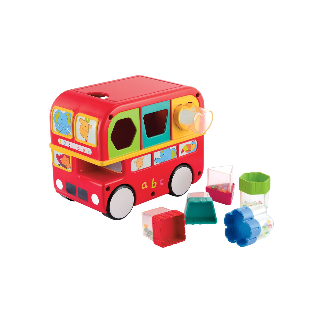 Funskool Giggles Shape Sorting Bus - Red