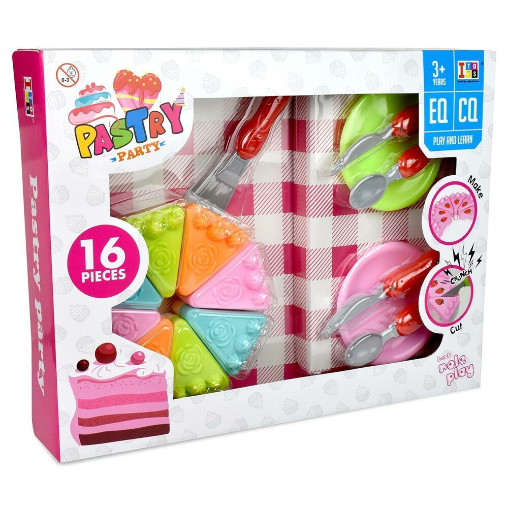 Itoys Pastry Party Set 16pcs, Multicolour