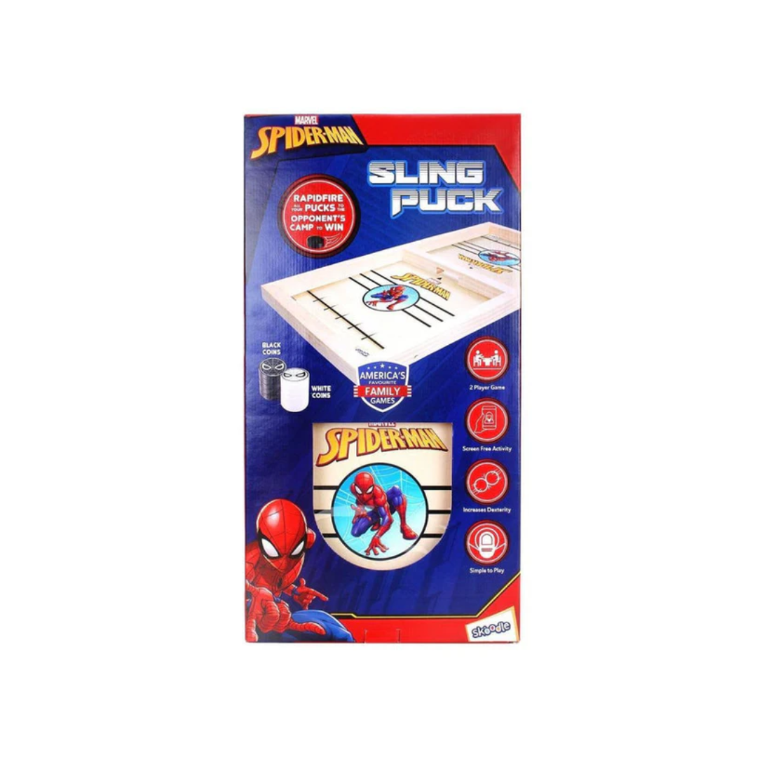 Skoodle Spider Man Sling Puck Game