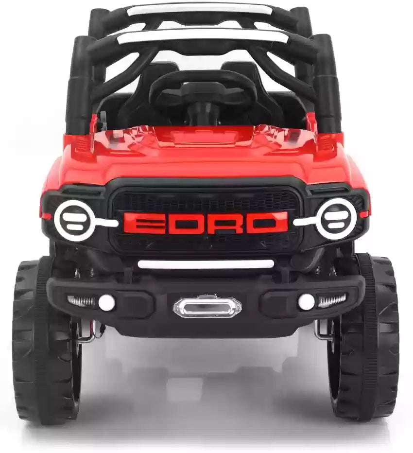 Rainbow Toys Electric Ride On Jeep For Kids With Remote Control Music Light