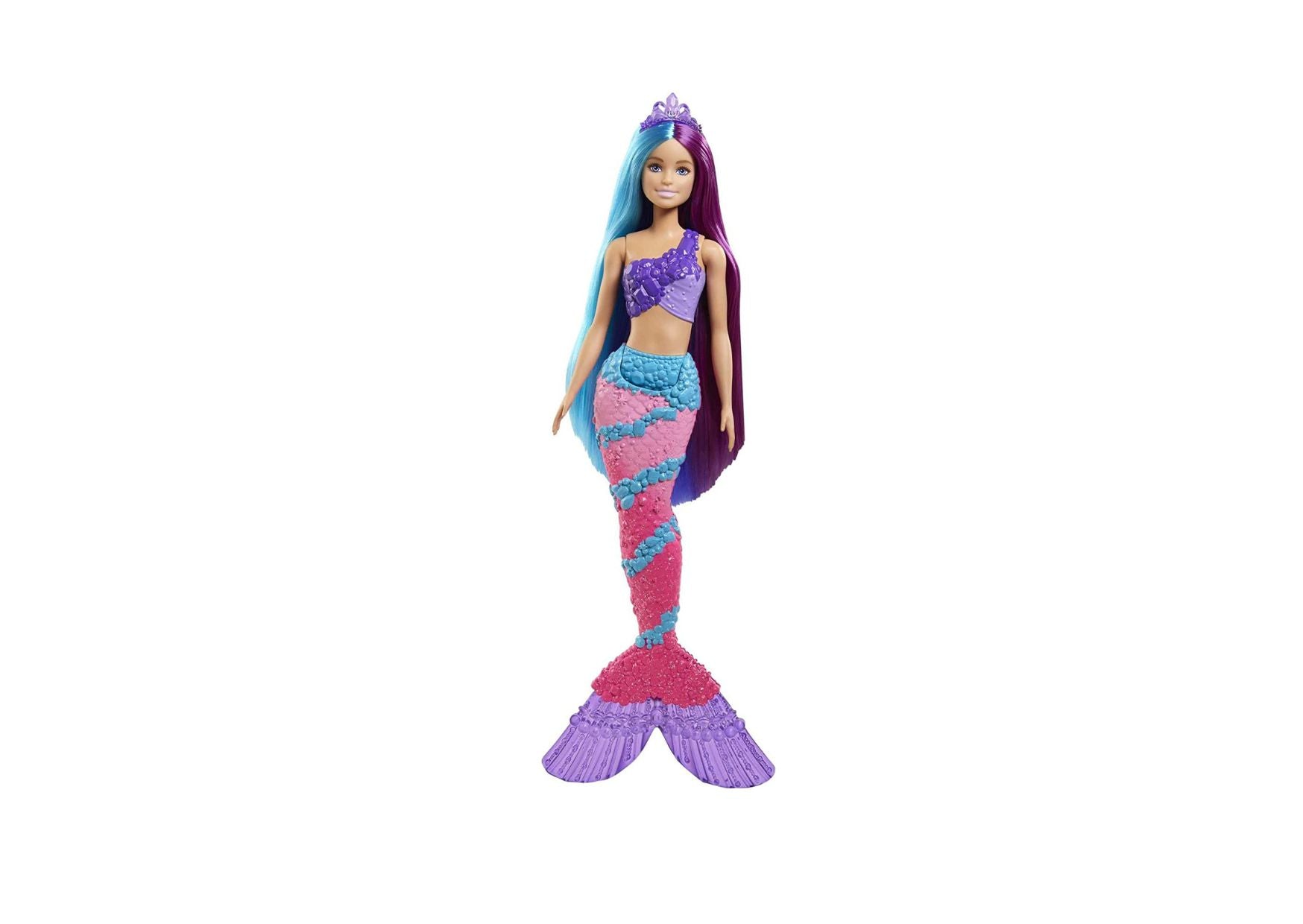 Mattel Barbie Dreamtopia Mermaid Doll Hairbrush, Tiaras And Styling Accessories