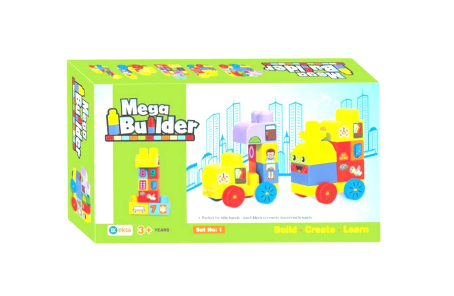 Ekta Mega Builder - Multi-Color Block Buliding Game For Kids | A Creative Game