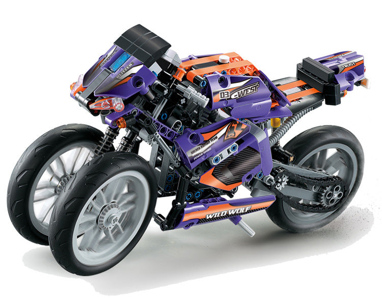 Decool 33004 Purple Flame Giant Wheel Motorcycle Mec Factor: Purple Flame Giant