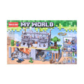 Brick 2-In-1 My World Blocks 818 Pcs Creative Construction Brick Toy Adventure Theme Playset