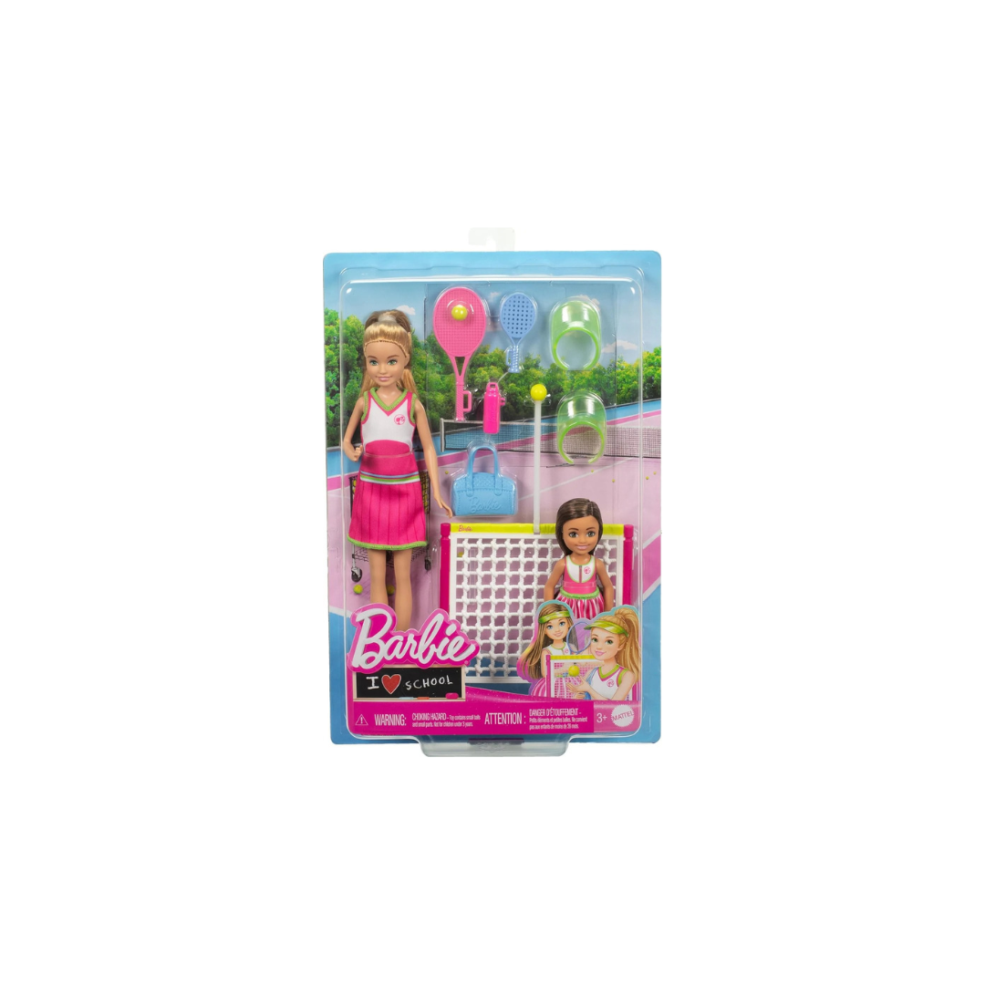 Mattel Barbie Stacie & Chelsea Tennis Playset with 2 Dolls