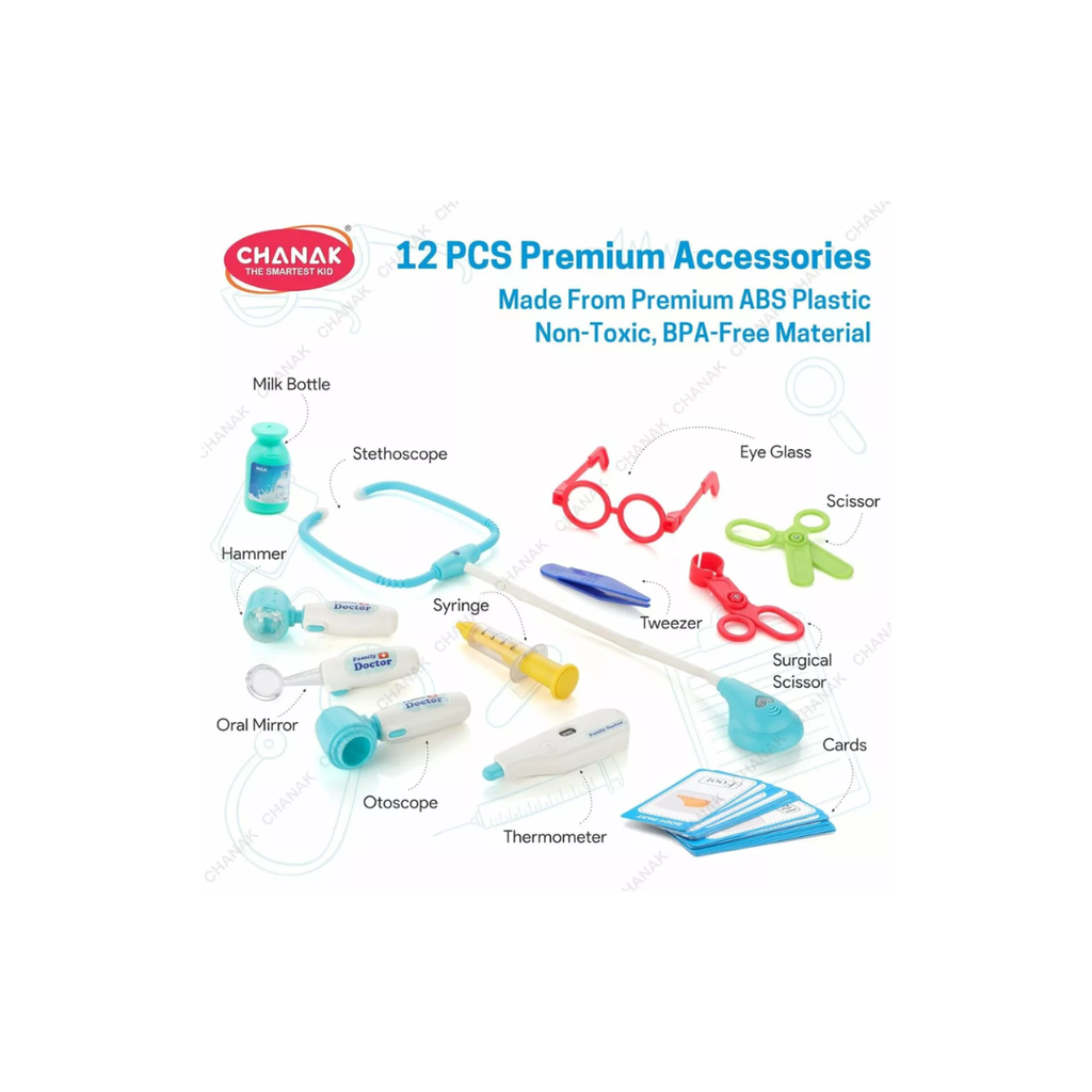 Chanak Premium Doctor Set With Trolley for Kids