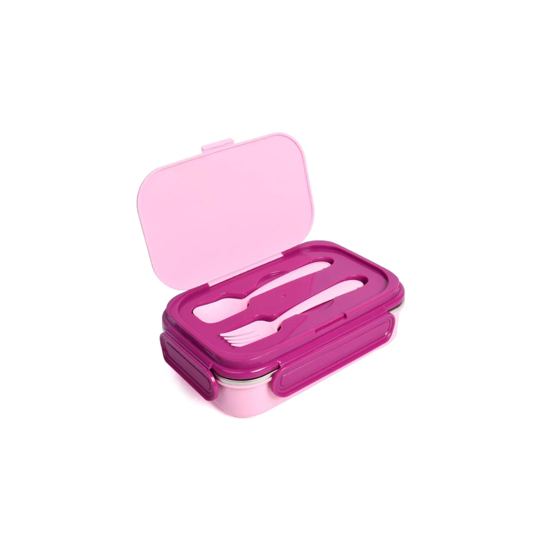YOUP Stainless Steel Insulated Unicorn Theme Lunch Box With Fork and Spoon For Kids Assorted Color
