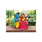 Sakhyam Radha Madhav- Radha Krishna pair Soft Doll With Detachable dress
