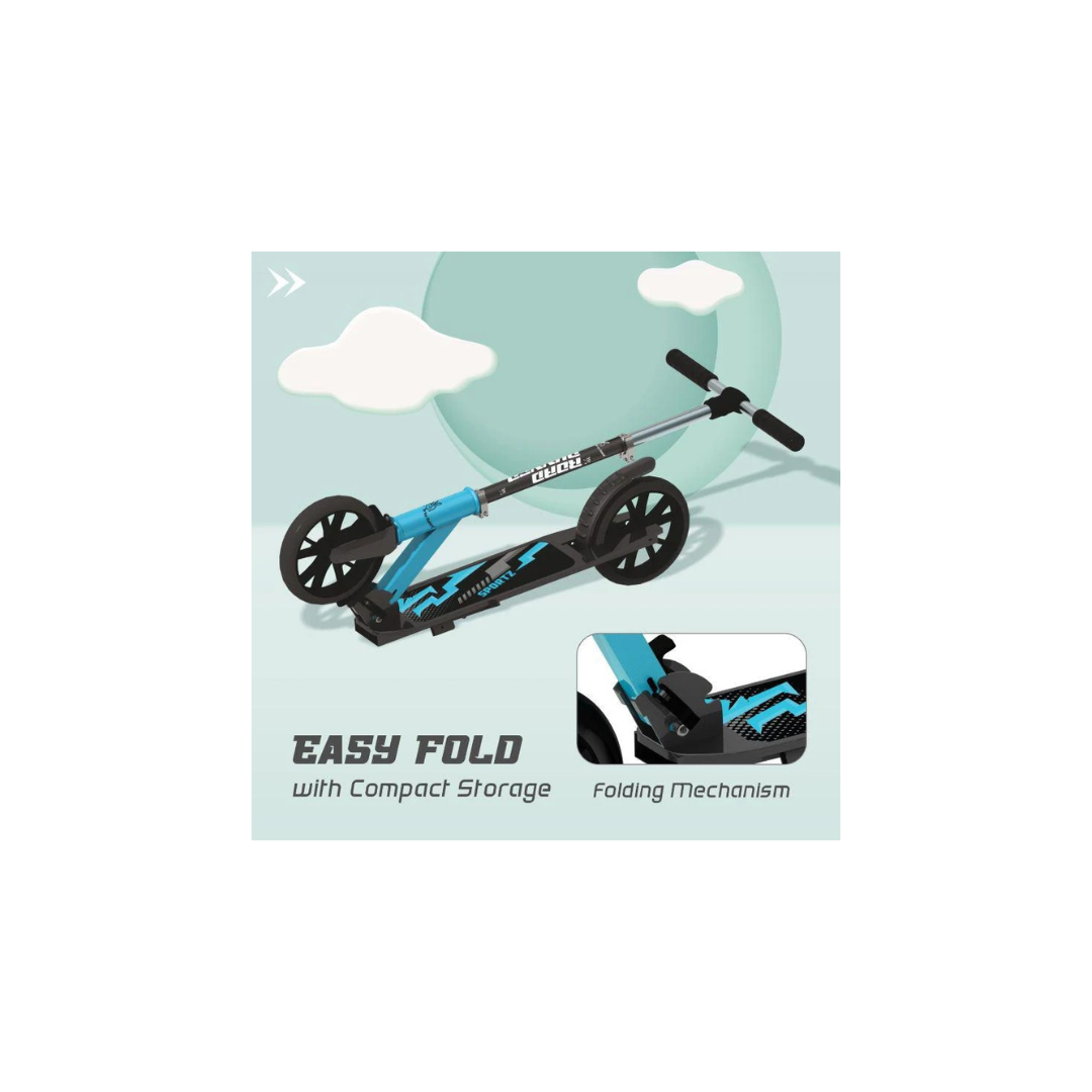 R For Rabbit Road Runner Sportz Scooter for Kids - 3 Level Height Adjustment Lake Blue