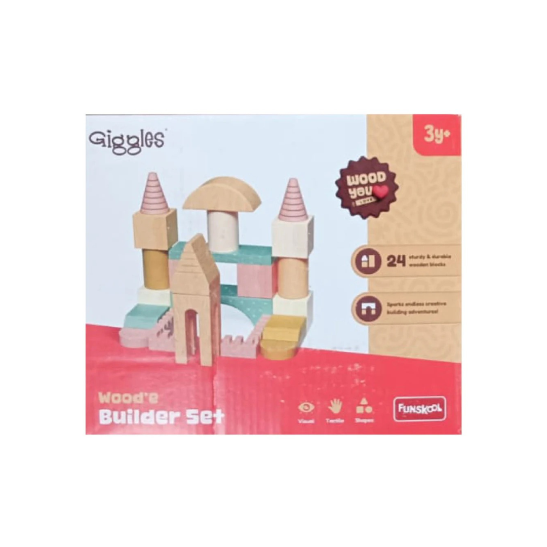 Funskool Giggles Wood'e Builder Set