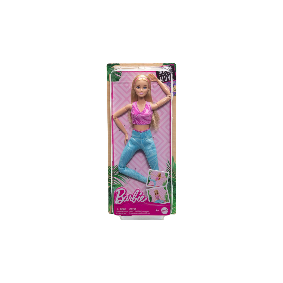 Mattel Barbie Made to Move Fashion Doll with Blonde Hair Wearing