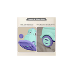 R For Rabbit Rock N Ride 3-in-1 Playtime Buddy, Safe, Fun & Skill-Boosting Green Purple
