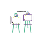 Itoys Disney Frozen 5 in 1 Double Sided Learning Easel White and Black Board for Kids