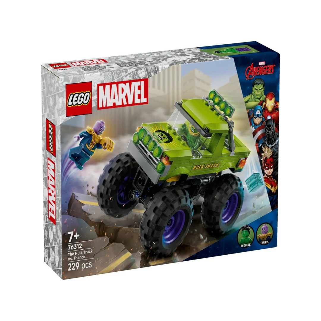 Lego 76312 Super Heroes Marvel The Hulk Truck vs. Thanos (229 Pieces)