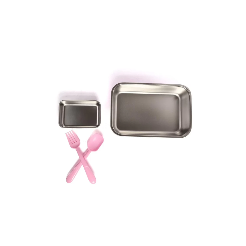 YOUP Stainless Steel Insulated Unicorn Theme Lunch Box With Fork and Spoon For Kids Assorted Color