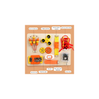 Rainbow Toys Wooden Busy Board Wooden Sensory Toy