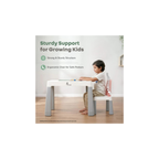 R For Rabbit Little Genius Learner Neo Kids Table & Chair Set with Storage, Height Booster, Lego-Compatible Activity Table