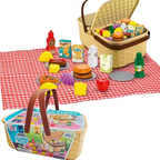 Rainbow Toys Kitchen Picnic Basket Play Set 24 pcs
