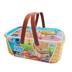 Rainbow Toys Kitchen Picnic Basket Play Set 24 pcs