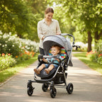 R For Rabbit Chocolate Ride Stroller For Kids Reversible Handle, Multiple Recline Positions Rainbow