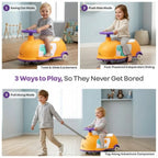 R For Rabbit Iya Iya Poppy 3 in 1 Kids Ride On Swing Car Orange Purple