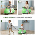 R For Rabbit Iya Iya Poppy 3 in 1 Kids Ride On Swing Car Green White