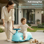 R For Rabbit Iya Iya Poppy 3 in 1 Kids Ride On Swing Car Lake Blue