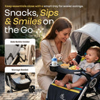 R For Rabbit Chocolate Ride Stroller For Kids Reversible Handle, Multiple Recline Positions Rainbow