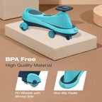 R For Rabbit Iya Drift Swing Car Led Wheels Sky Blue