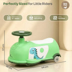 R For Rabbit Iya Iya Poppy 3 in 1 Kids Ride On Swing Car Green White