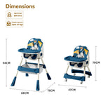 R For Rabbit Sugar Doodle Plus High Chair For Kids 3-in-1 Convertible Design