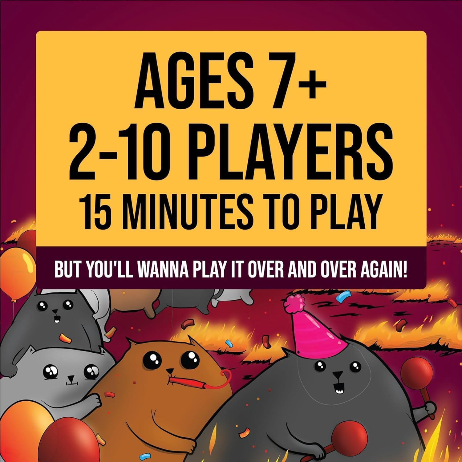 Exploding Kittens Party Pack Card Game for Kids, Teens & Adults (2-10 Players)