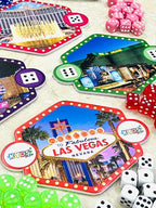 Vegas Dice Strategy Board Game for Groups & Families (4-10 Players, Ages 14+)
