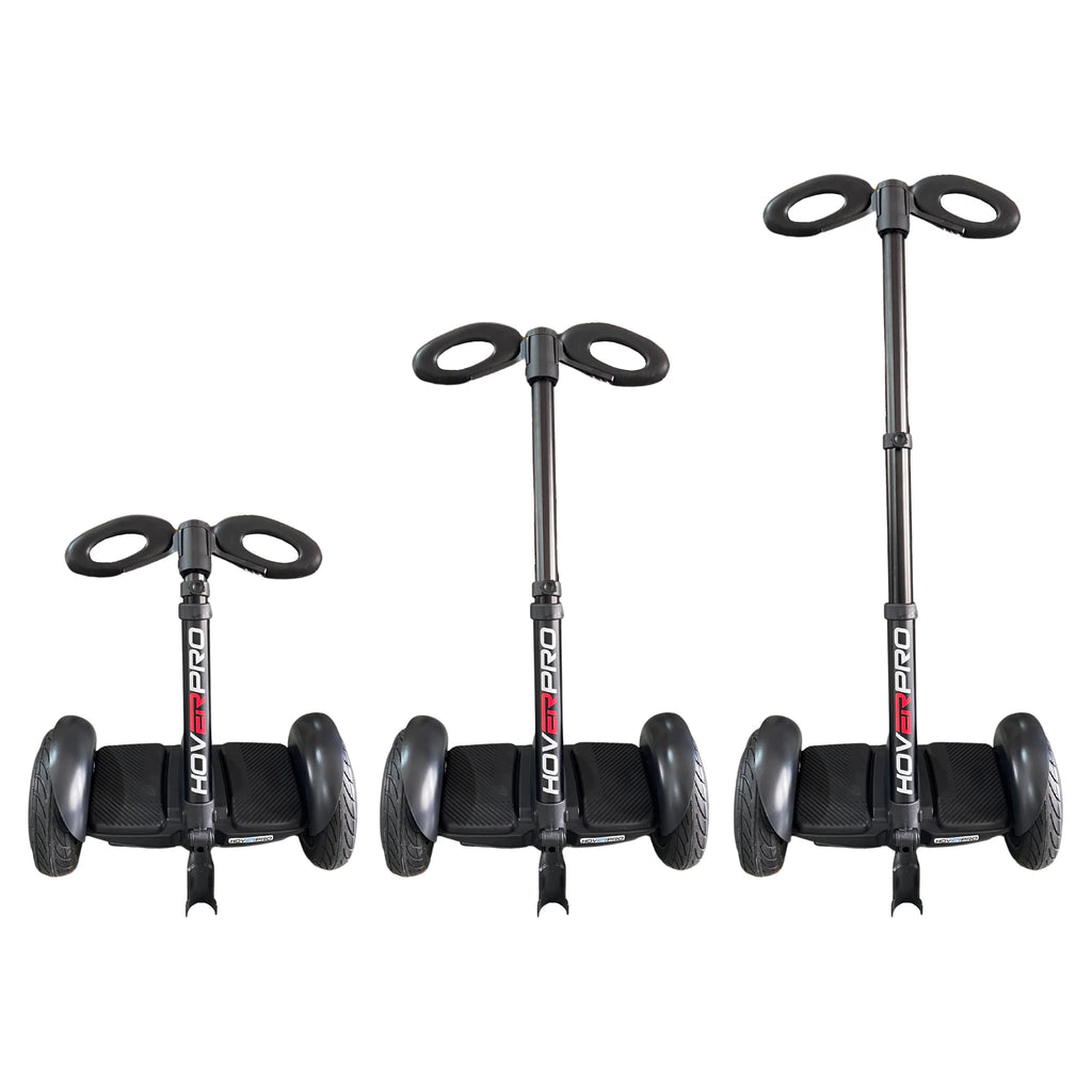 Hoverpro Self-Balancing Scooter with Adjustable Handle Bar – Black Hybrid Duo Miniseg Black with Handle Hoverboard