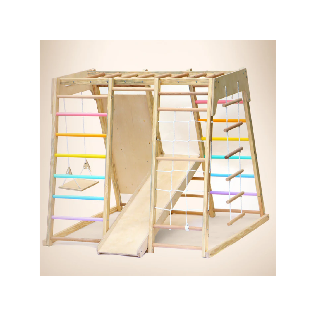 Curious Cub Wooden 7-in-1 Jungle gym