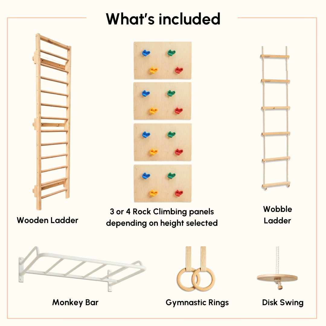 Curious Cub Space Saver Jungle Gym 3 (8.5 Feet )