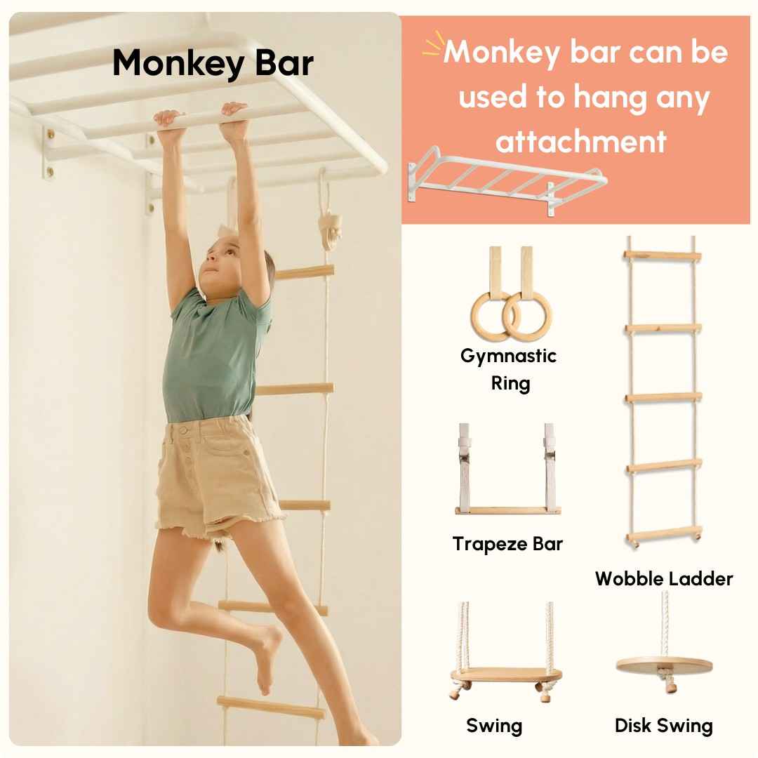 Curious Cub Space Saver Jungle Gym 4 (7 Feet )