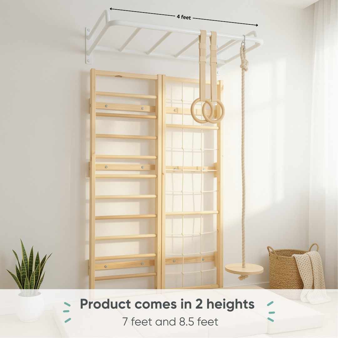 Curious Cub Space Saver Jungle Gym 4 (7 Feet )