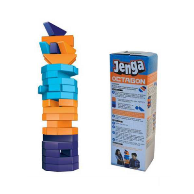 Rainbow Toys Jenga Octagon Wooden Toy