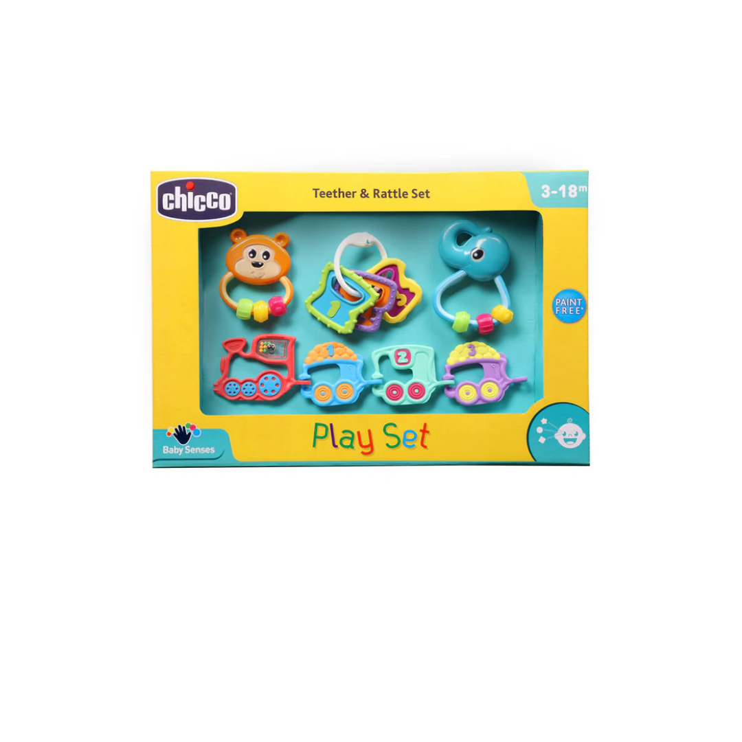 Chicco Play Set teether And Rattles - 4Pcs